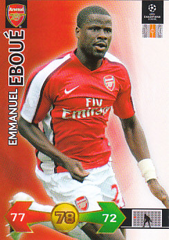 Emmanuel Eboue Arsenal 2009/10 Panini Super Strikes CL Update #366